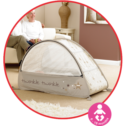 Sun & Sleep: culla confortevole e richiudibile adatta ai bambini dai 6 ai 18 mesi circa.